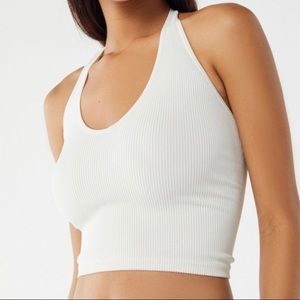 White halter top